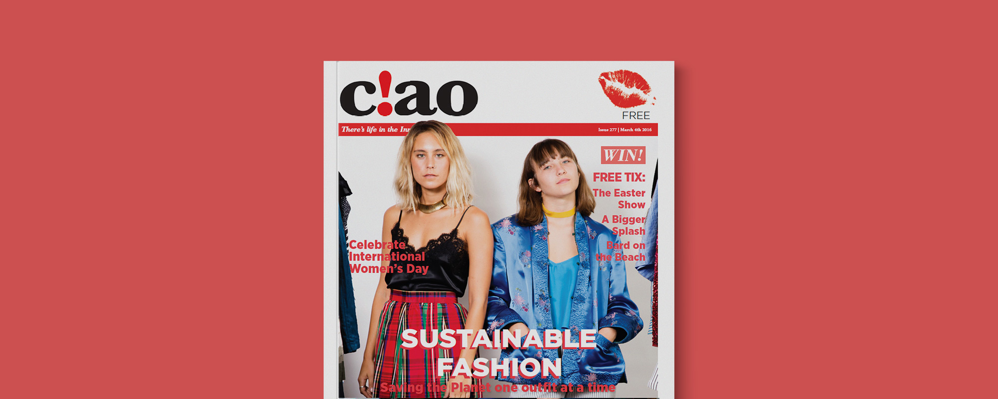 Ciao magazine cover design